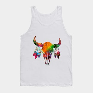 Buffalo skull Tank Top